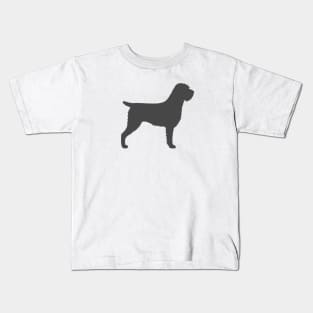 Wirehaired Pointing Griffon Silhouette Kids T-Shirt